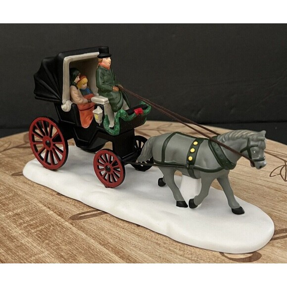 Vtg 1989 Dept 56 CENTRAL PARK CARRIAGE Heritage Village Collection - Picture 5 of 16